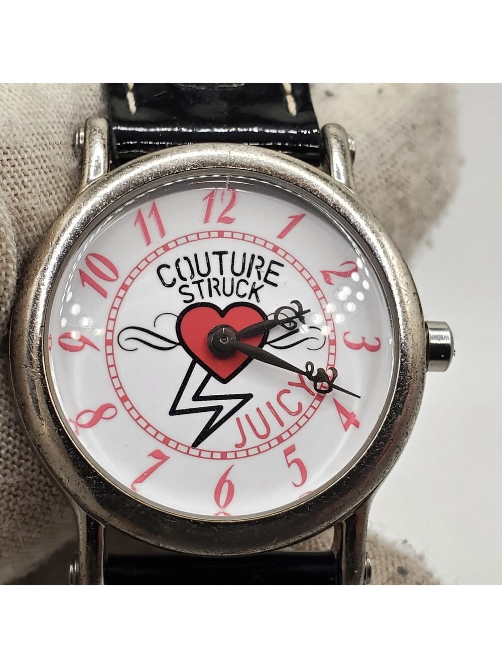 Juicy Couture struck watch JC.22.3.25.0076 Women New Battery Black Band 30mm - Picture 6 of 14